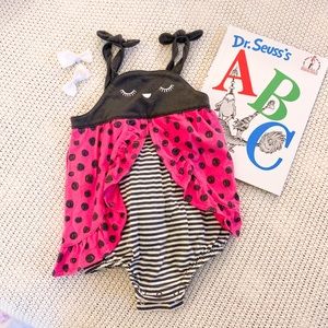 Baby Girl Lady Bug Jumper